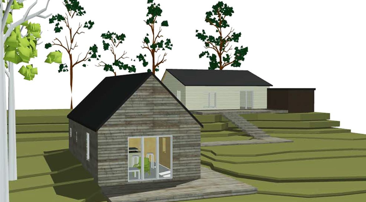 Det ekologiskt huset byggs med ett nytt biobaserat material: certifierat hampakalk.